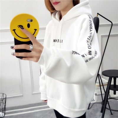 Chaqueta Larga Acolchada de Terciopelo de Manga Larga Plus