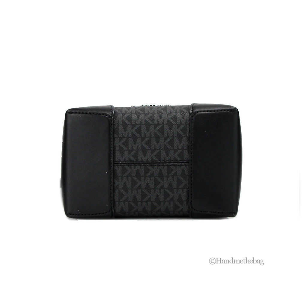 Michael Kors Mercer Small Black PVC Bucket Crossbody Bag